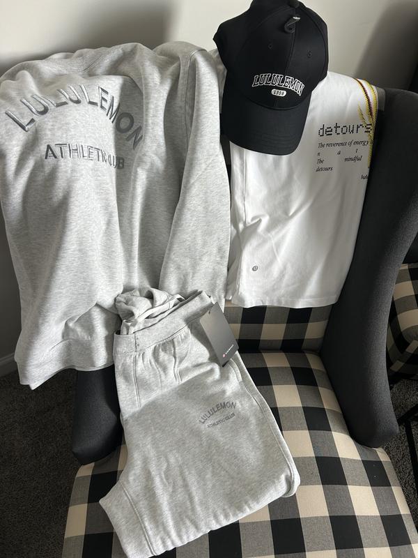 Cap and sweatsuit..