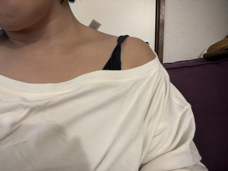 BeCalm オーバーサイズ ボートネック長袖シャツ | ロングスリーブ