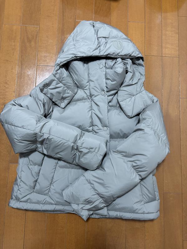【レア】ルルレモンキルティングロングダウン　水色 レア】ルルレモンキルティングロングダウン 水色