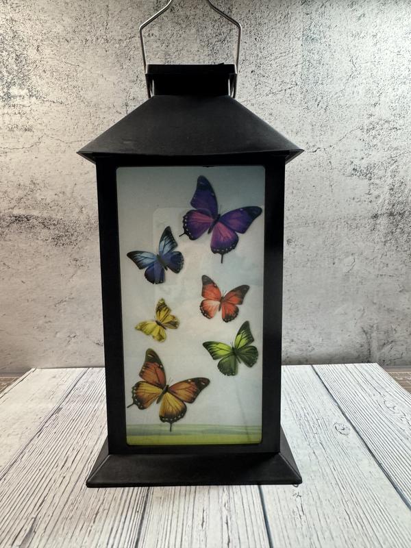 Solar-Powered Lantern with LED Candle - Traditional Black – LumaBase