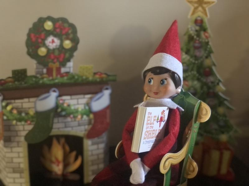 The Elf on the Shelf Cozy Christmas Story Time Rocking Chair
