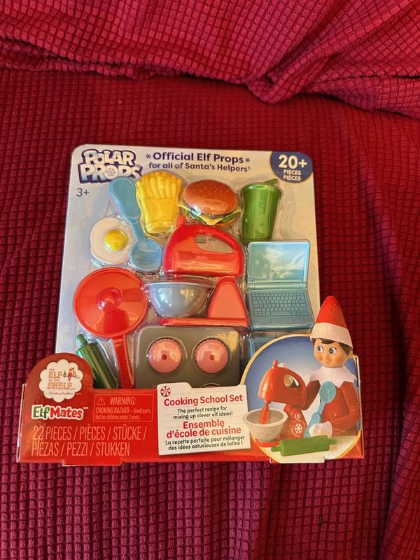 Elf TOASTER Set Christmas Props Accessories Fun Adventure Mischief Prank  Prop Shelf Pans Food 