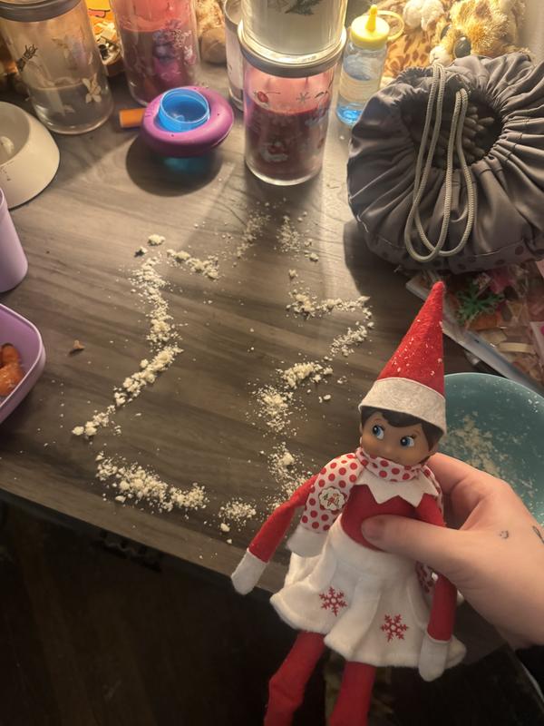 Forgive me holding her, I was helping her make a snow angel on Christmas Eve, Santa got her back to the North Pole that night