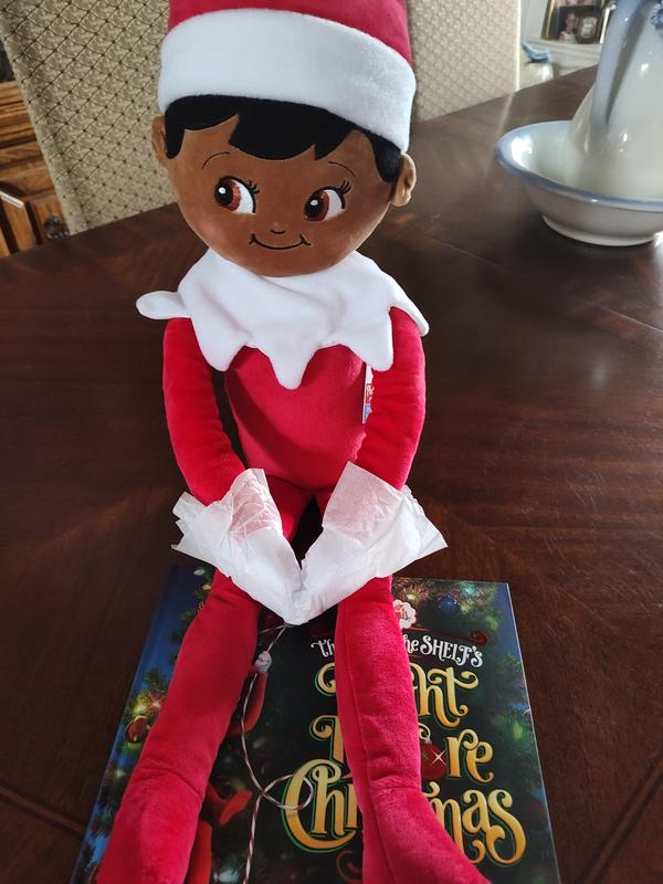 Elf On The Shelf 27 Huggable African American Girl Elf, Black Elf On The  Shelf, Christmas Novelties