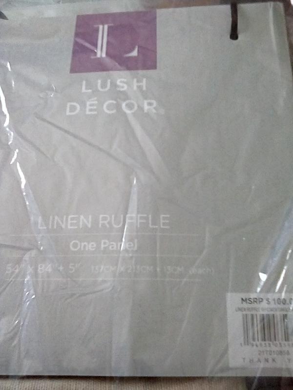Linen Ruffle Curtain