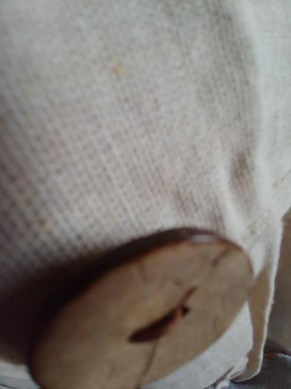 closeup of color and button