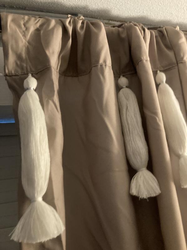Tassels at the top