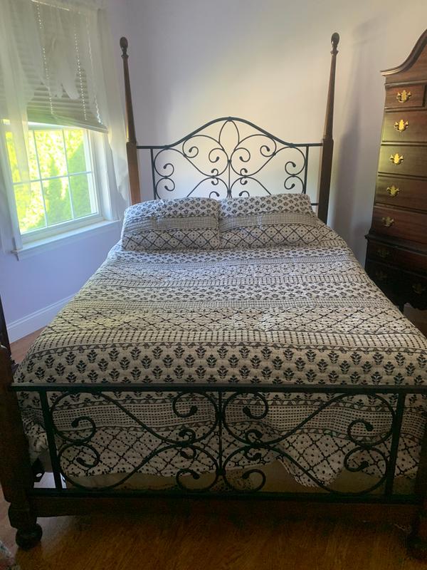 Gorgeous pattern adds ambiance to the guest bedroom