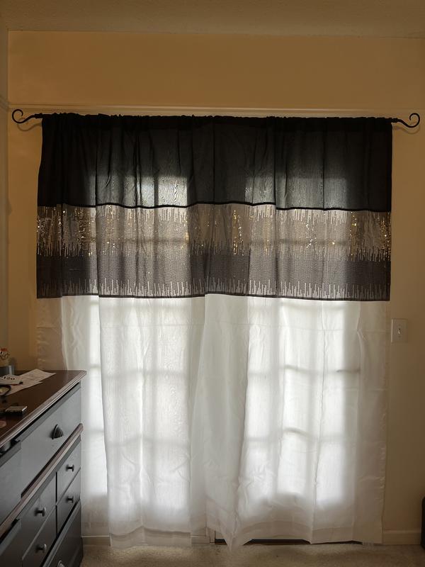 My new Lush Decor Black and White Night Sky Panel 100X84-SINGLE