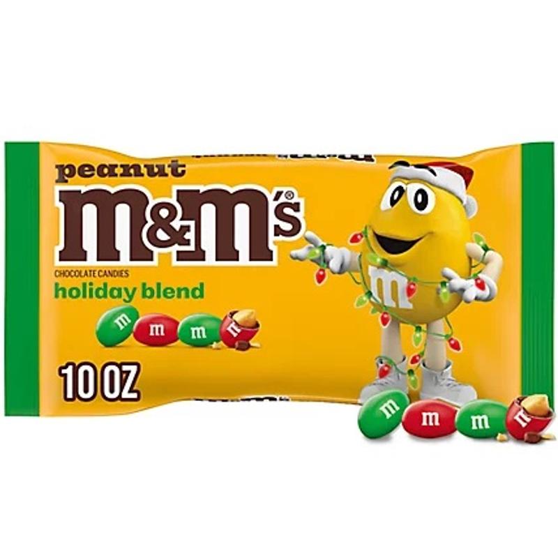 M&M's Peanut M&Ms Candy Bars, Large Resealable Bag, 38 oz