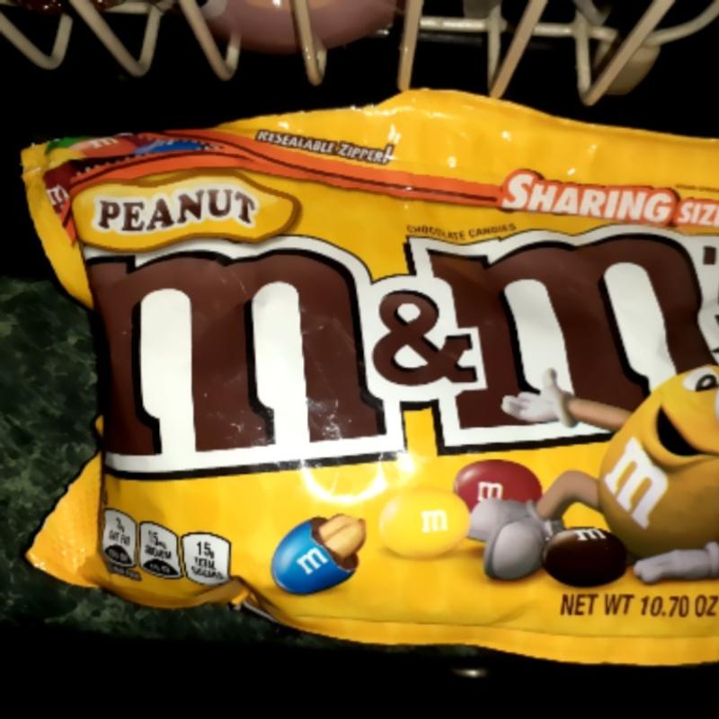 (1) Bag Of Peanut M&M's Chocolate Candies 10.70 Oz Sharing Size !