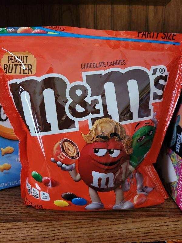 M&Ms Peanut Butter, Chocolate Candy, Bowl Size (400g /14 oz.) Bag