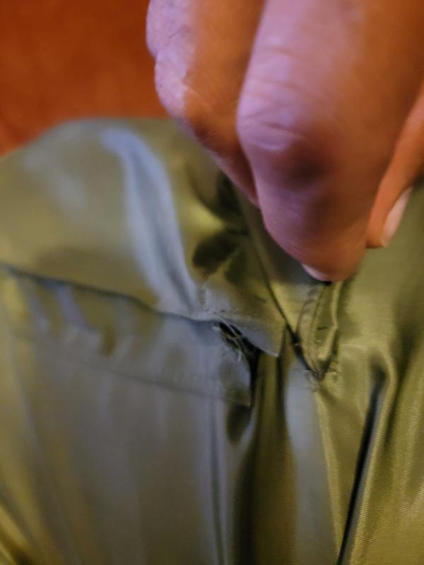 Customer photo for "Bad stitching"