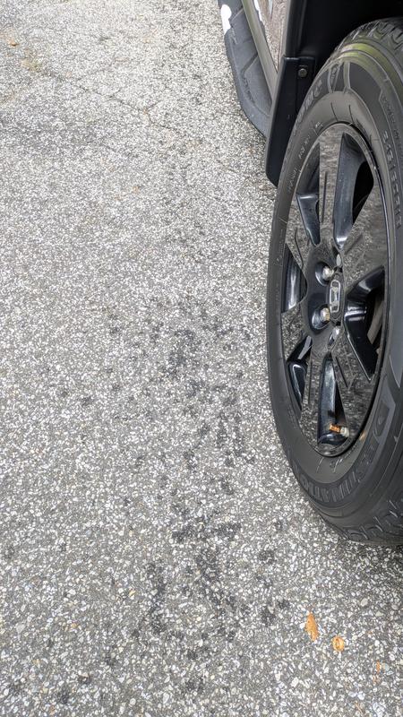 All of those drops along the side of the truck is what spills out of the top of the can every time you try to spray the product.