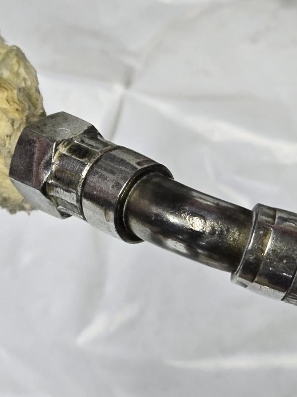 Oil line - original on a 1997 motorcycle