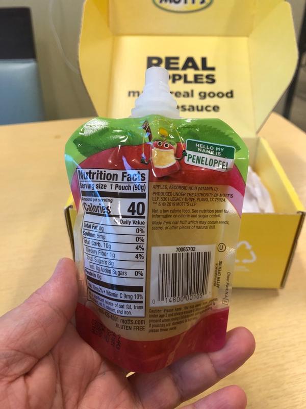 Mott's No Sugar Added Applesauce, oz cups, count Meijer