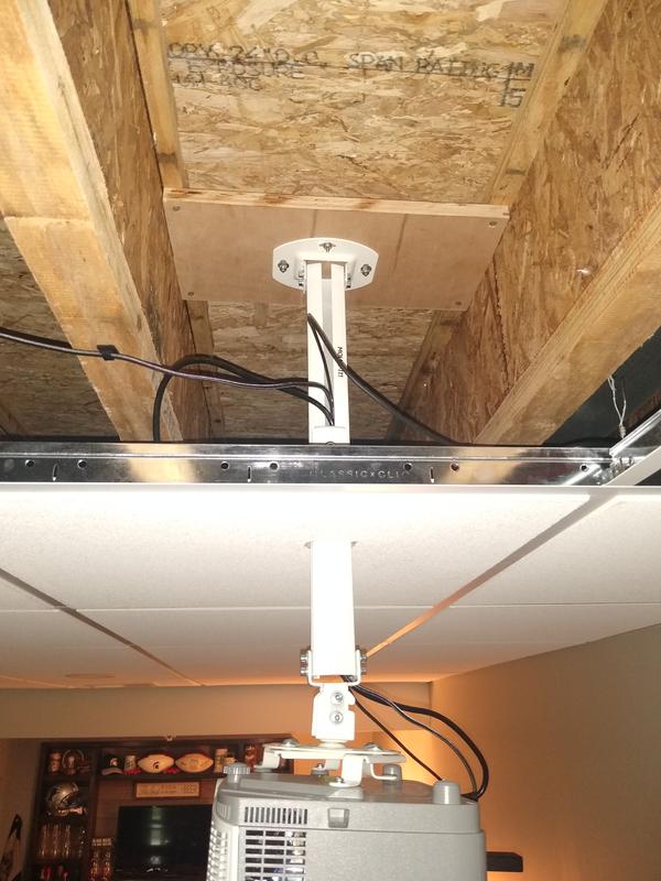Drsn Universal Mini Projector Mount Drop Ceiling Projector Mount Angle Adjustable Wall Mount Length 175mm 6 88in Load