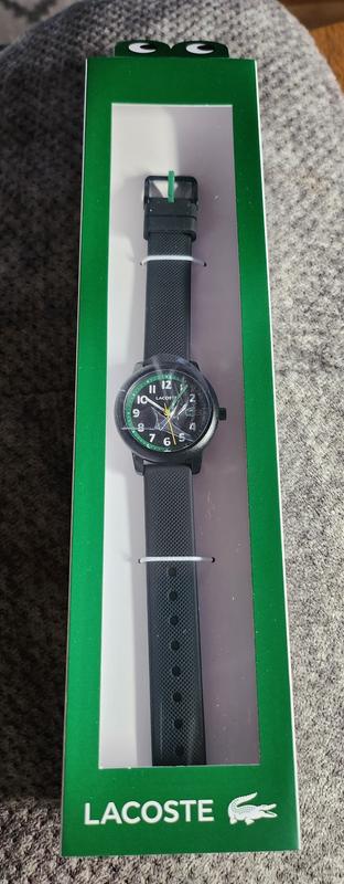 Lacoste Kids 12.12 Light Black Silicone Strap Watch!