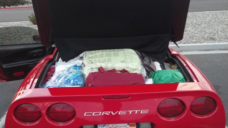 Pack trunk for camping trip