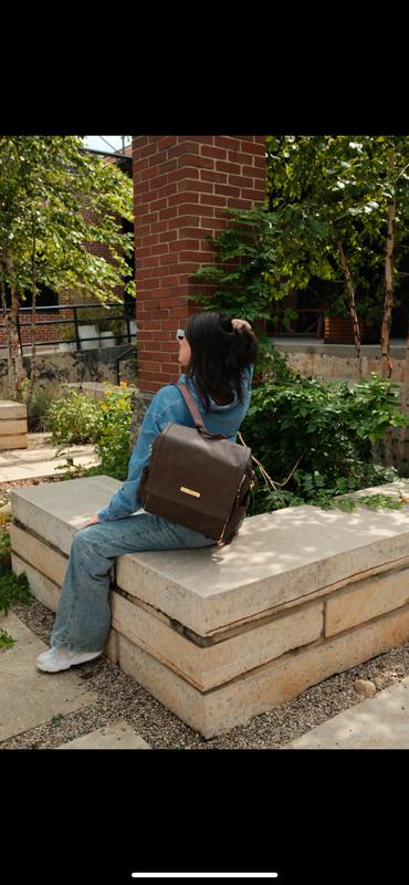 Boxy backpack in saddle