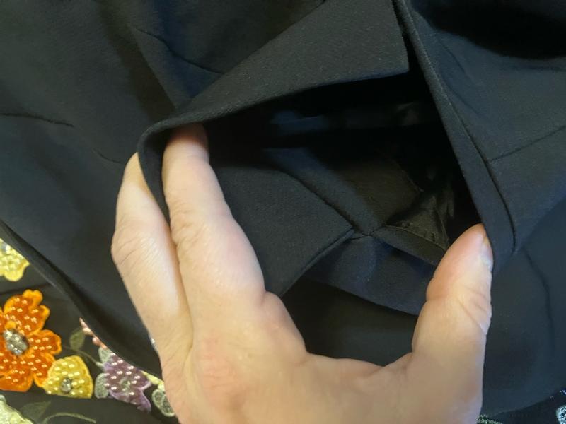 Customer photo for "Appliqués will fold"