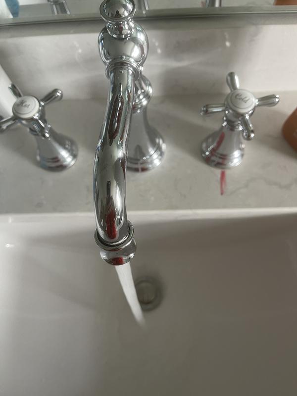 Moen TS42114BL Weymouth Two-Handle Widespread Cross Handle Bathroom Faucet Trim Kit, Valve Required, Matte Black 並行輸入品 - 2