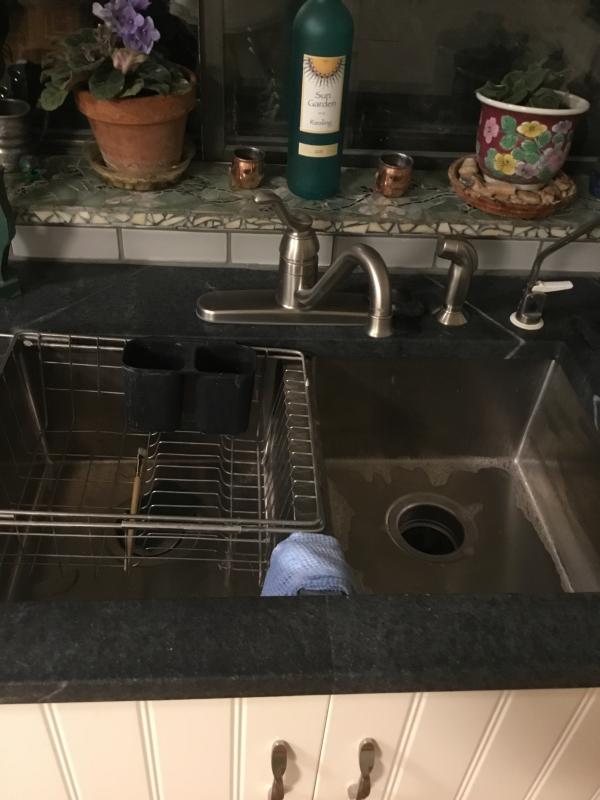 Banbury Spot Resist Stainless One Handle Low Arc Kitchen Faucet