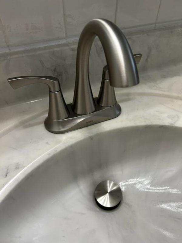 Korek Two-handle Centerset Bathroom Sink Faucet – Moen