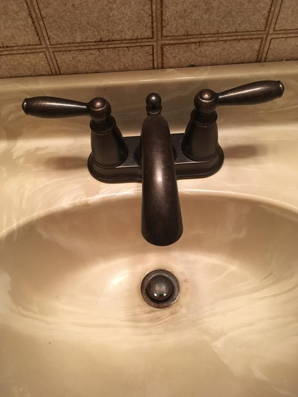 New faucet finally installed w/o leaks