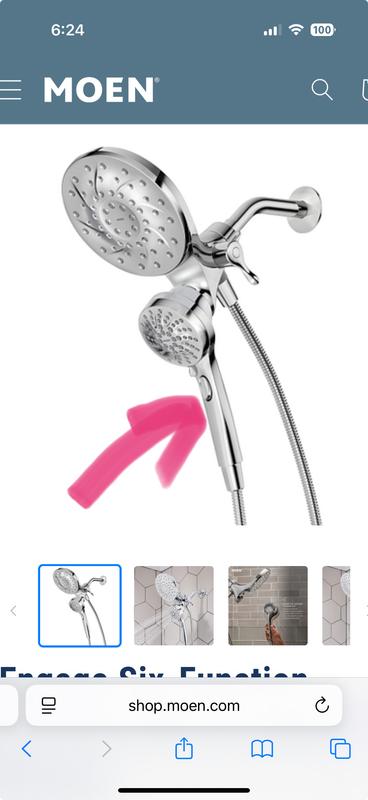 The on and off button on the handheld