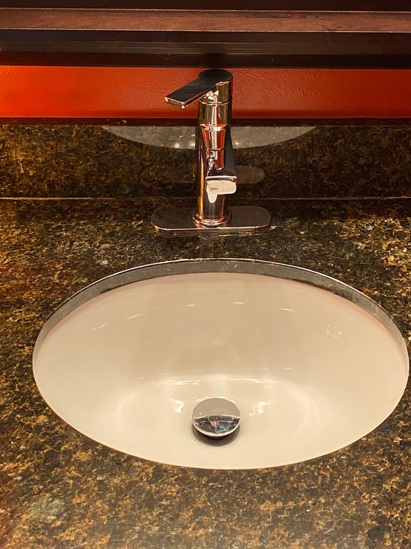 Rinza Chrome One Handle High Arc Bathroom Faucet 84627 Moen