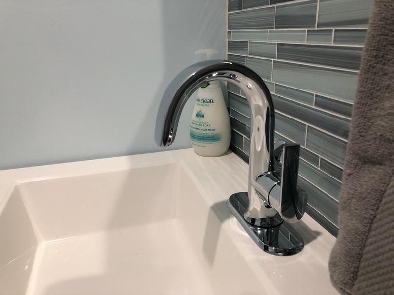 Moen Doux Brushed Nickel 1-Handle Single Hole WaterSense Bathroom 