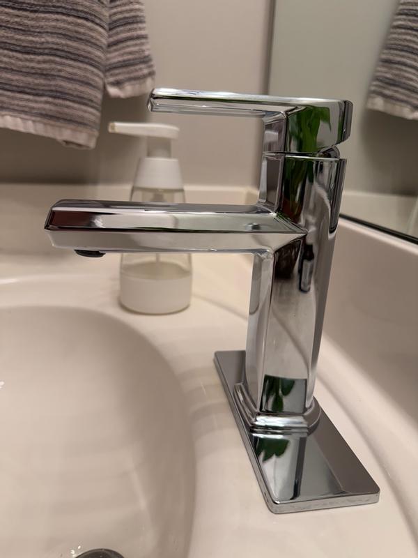 Moen Neese Chrome Single Hole 1-Handle WaterSense Bathroom Sink