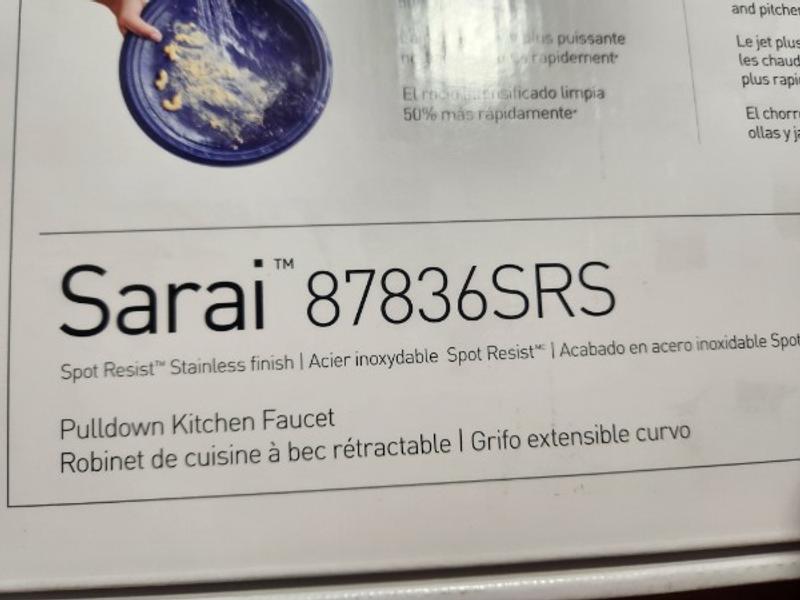 My new brushed nickel single facet with soap dispenser