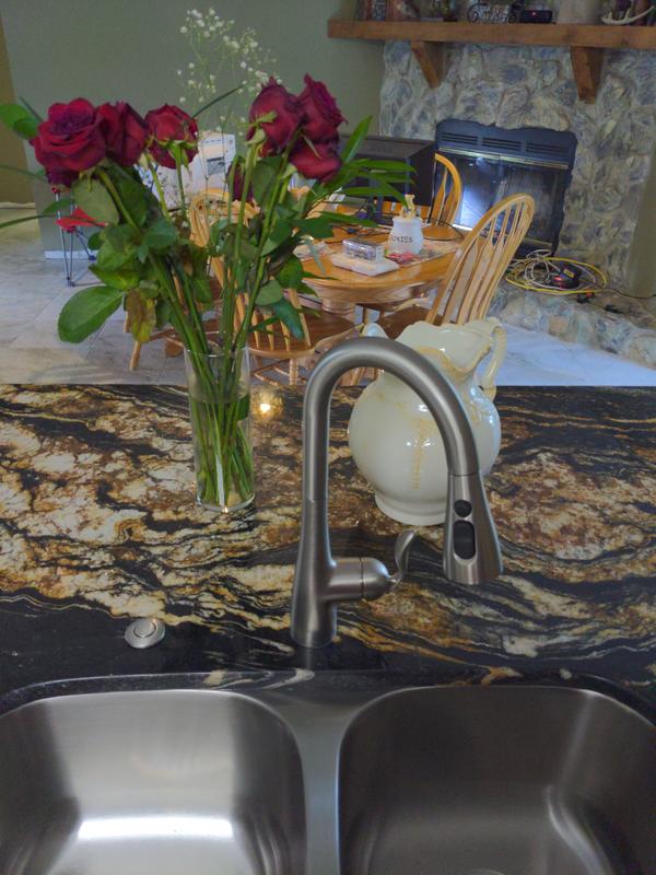 My new brushed nickel fingerprint free faucet