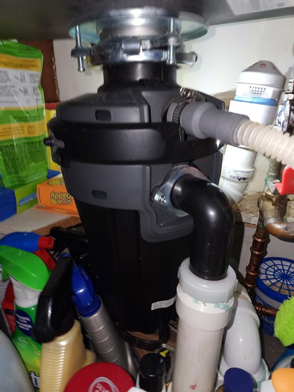 定休日以外毎日出荷中] Moen GX100C Chef Series HP Continuous Feed Garbage Disposal  with Sound Reduction, Power Cord Included, Black PF WaterWorks PF0989  Garba＿並行輸入