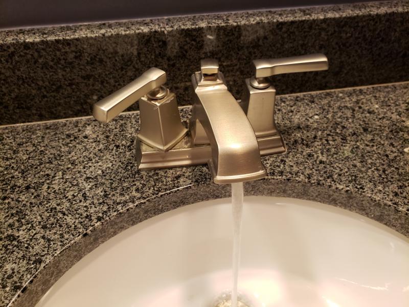 Boardwalk Chrome Two Handle Low Arc Bathroom Faucet Ws84800 Moen