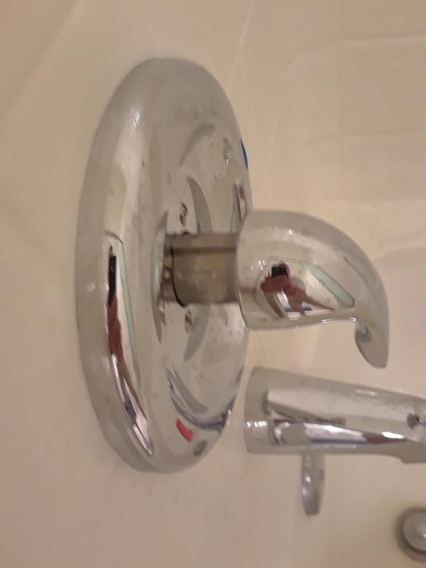 Unable to install spacer, as only access from inside the tub/shower.