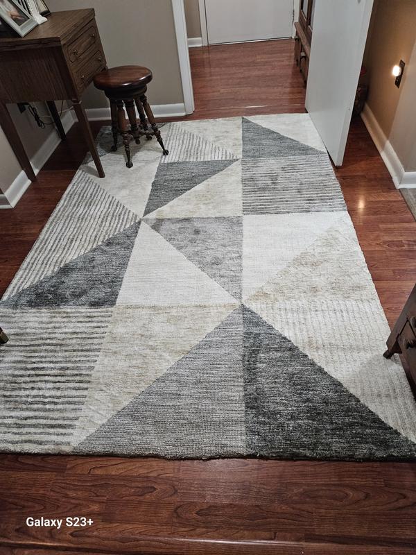 Karastan Bowen Oblique Tan Area Rug by Drew & Jonathan Home