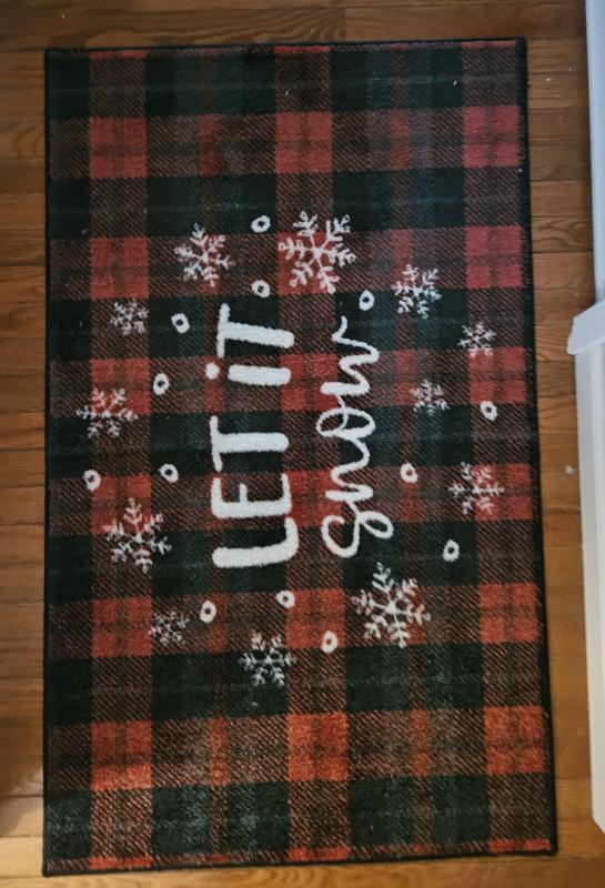 Let It Snow Accent Rug, 18