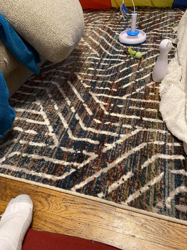 Scott Living Expressions Shibori Stripe Indigo 5'3