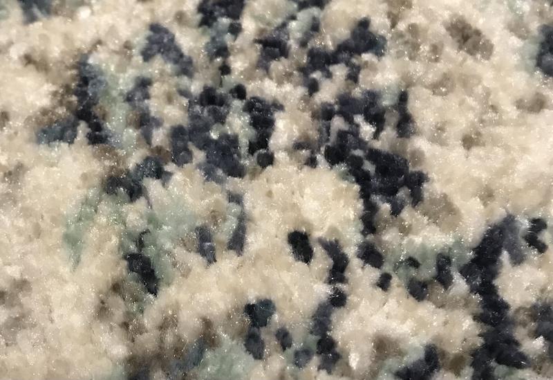 Scott Living 2’ x 3’ Dharma Medallion Indigo Rug, up close.