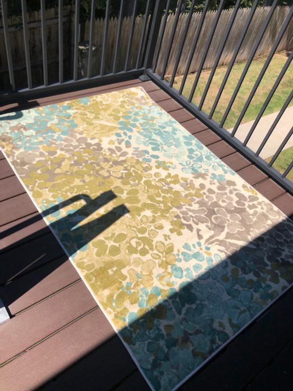 Mohawk Home Aurora Radiance Area Rug in Aqua Blue Bed Bath and Beyond Canada