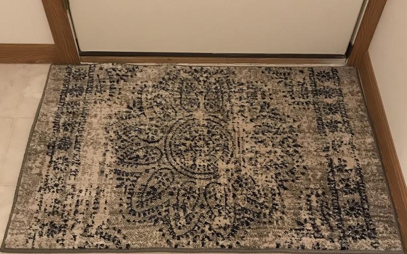 Scott Living 2’ x 3’ Dharma Medallion Indigo Rug.