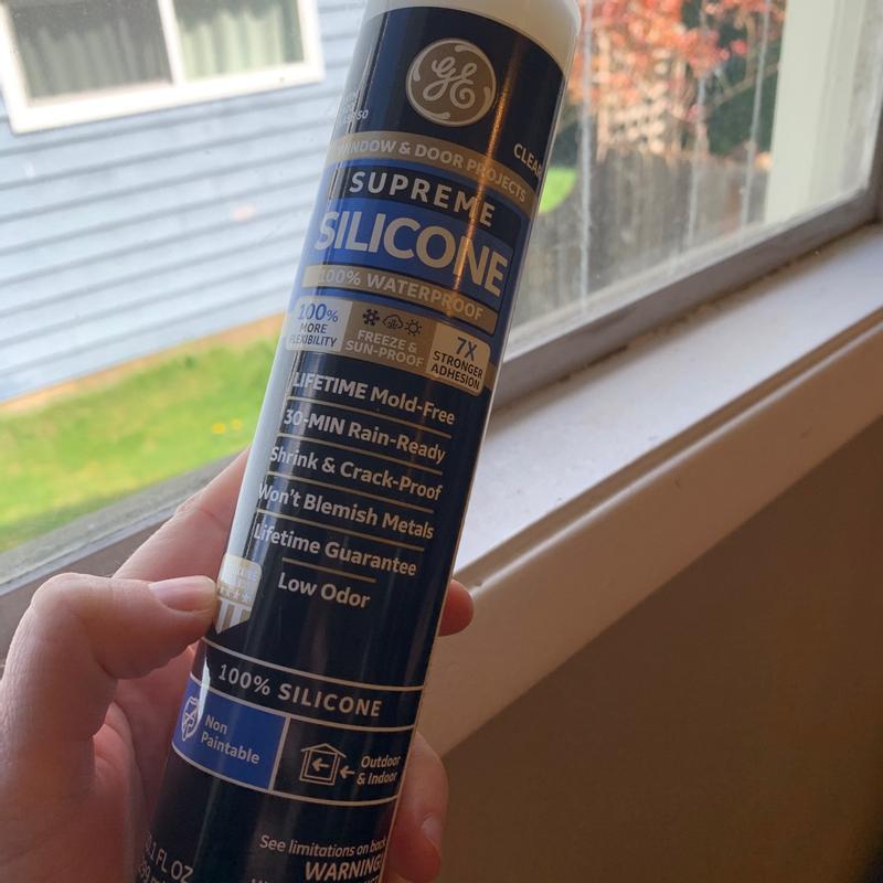 GE Supreme Silicone Windows, Doors, Exteriors 10.1-oz Clear