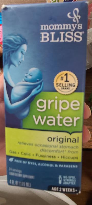 Mommy's Bliss Gripe Water Original, Relieves Stomach Discomfort,  Over-the-Counter, 4 fl oz