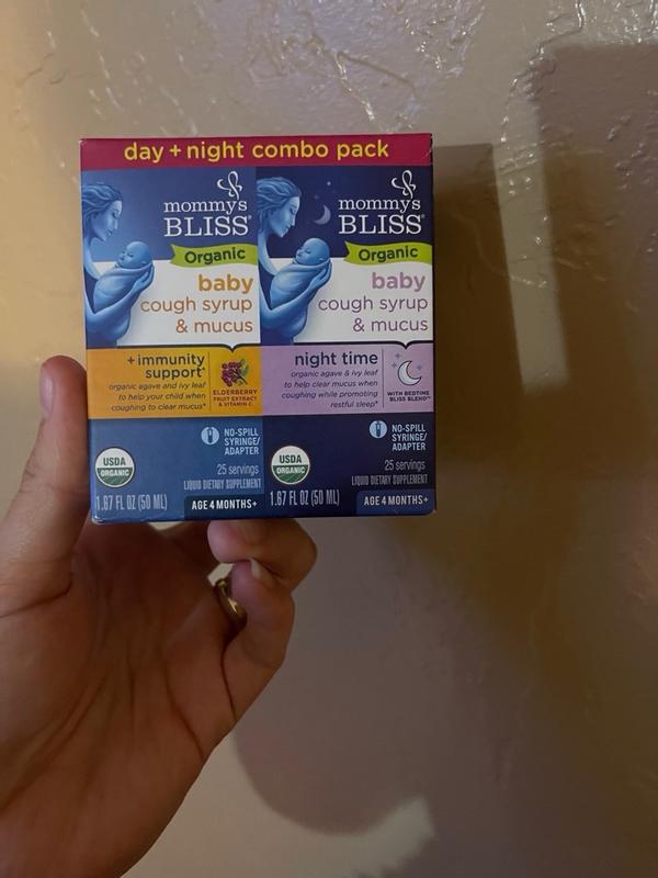 Organic Baby Cough Syrup & Mucus Day & Night – Mommy's Bliss