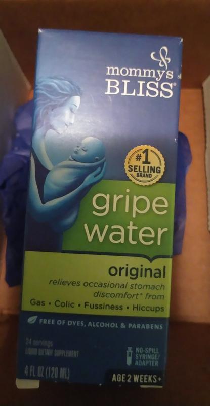 Mommy's Bliss Gripe Water Original, Infant Gas & Colic Relief, Gentle &  Safe, 2 Weeks+, 4 Fl Oz (Pack of 1)