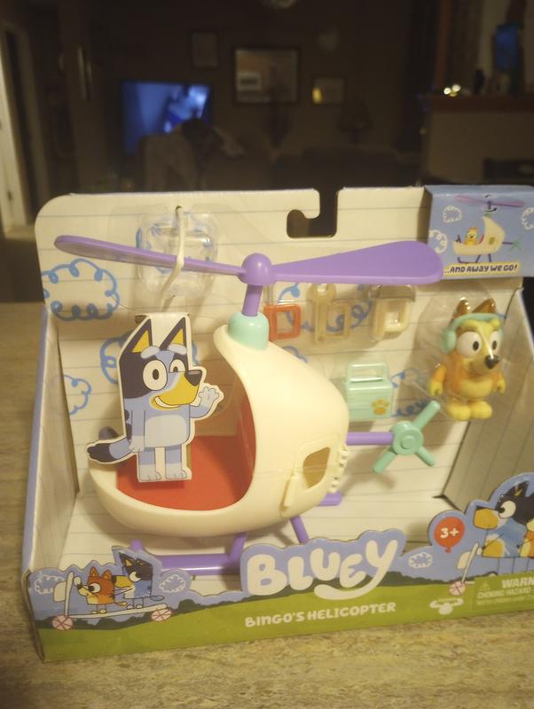 VÉHICULE BLUEY ET HÉLICOPTÈRE FIGURE 