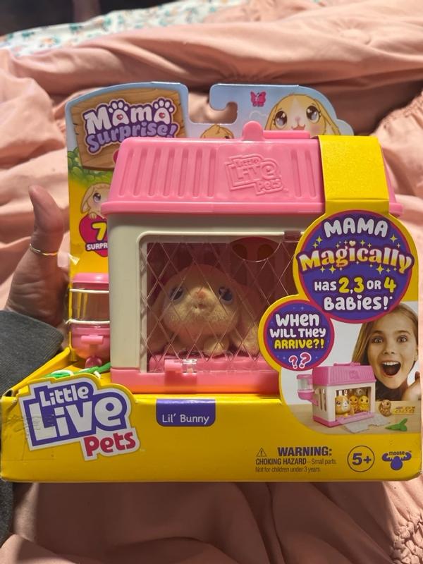 Moose Toys Little Live Pets Lil' Bunny Mama Surprise Mini Playset, Dolls, Baby & Toys